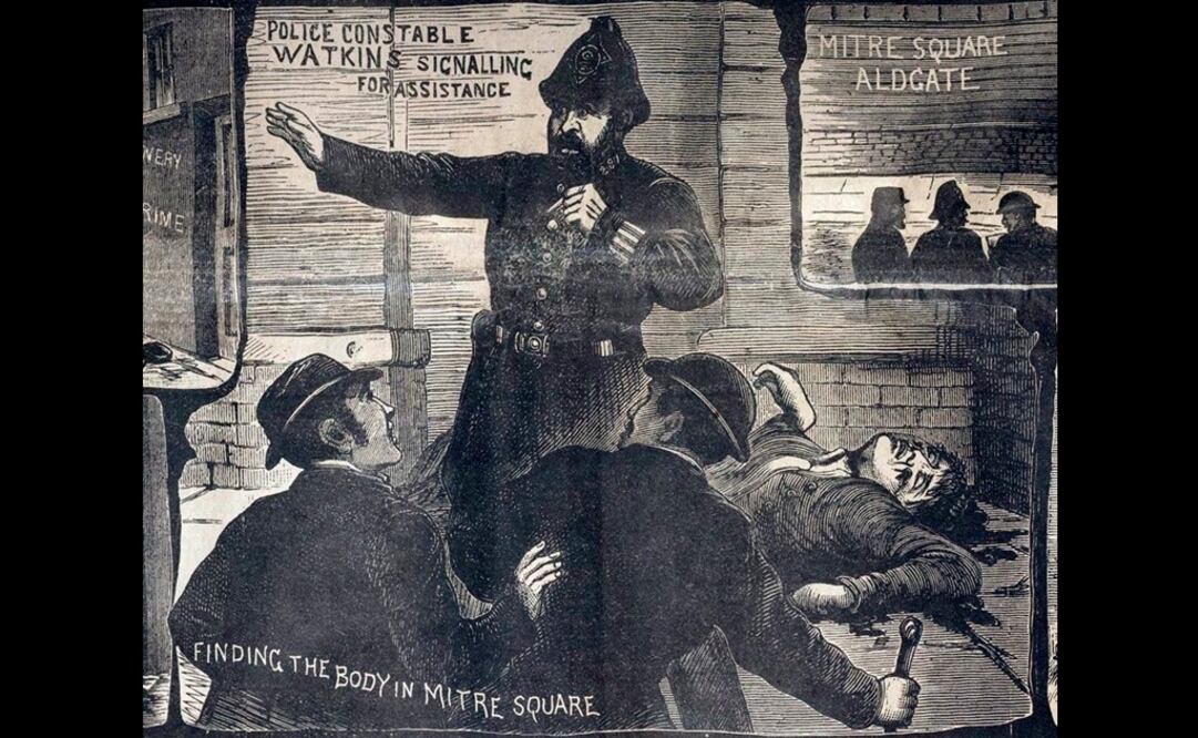 Recorte de prensa de la época sobre el caso de "Jack el destripador". Foto: EFE