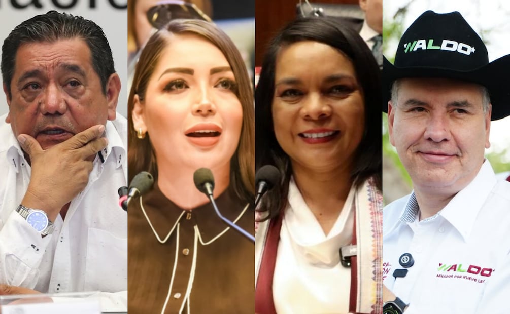 Legisladores Félix Salgado, Jasmine María Bugarín, Beatriz Mojica Morga y León Waldo Fernández González piden licencia a su cargo. Foto: Archivo / Especial / Redes sociales