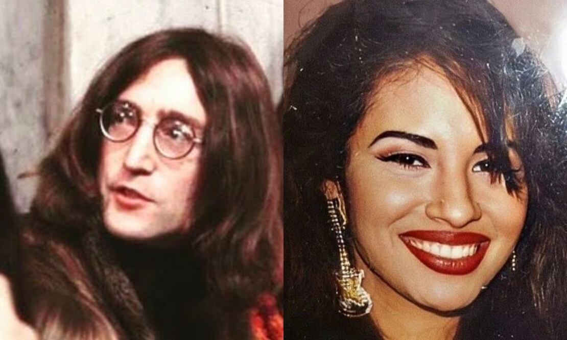 John Lennon y Selena Quintanilla. Fuente: producción Universal