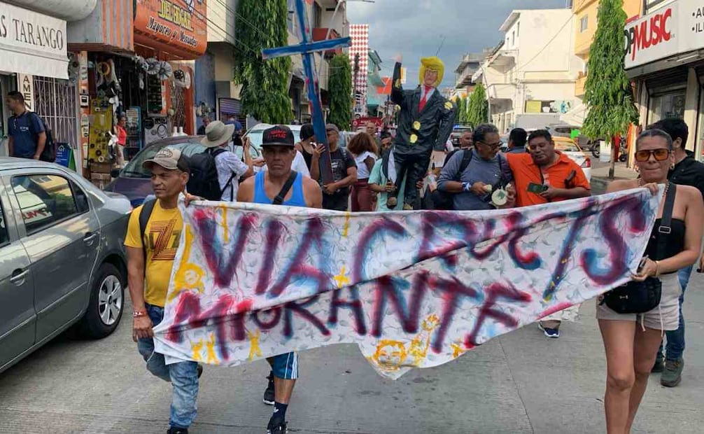 Viacrucis Migrante en Chiapas / Foto: María de Jesús Peters. EL UNIVERSAL