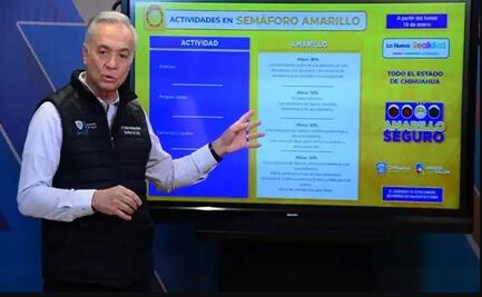 Chihuahua pasa de semáforo epidemiológico naranja a amarillo el lunes