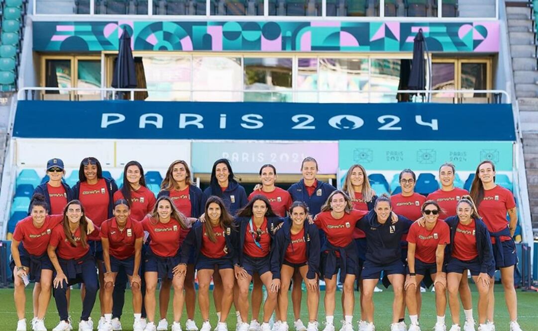 Selección de España, previo a su debut en los Juegos Olímpicos de París - Foto: @sefutbolfem en Instagram
