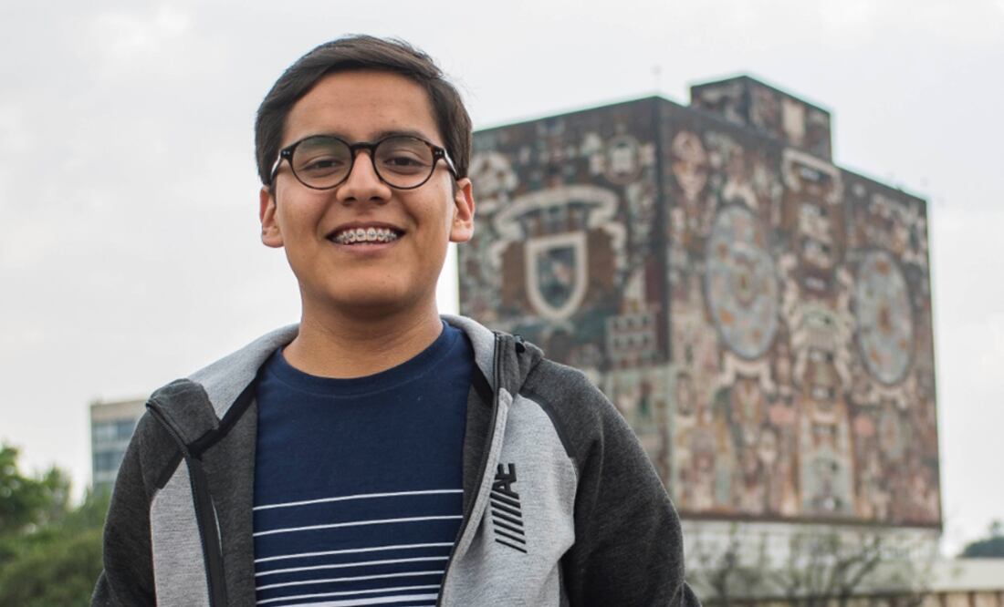 Abraham Calderón Rodríguez ES estudiante de Ingeniería Civil en la Facultad de Ingeniería de la UNAM. (FOTO: UNAM)