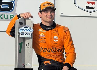 El mexicano Pato O'Ward gana la primera carrera en Iowa; se pone segundo en el campeonato de la IndyCar