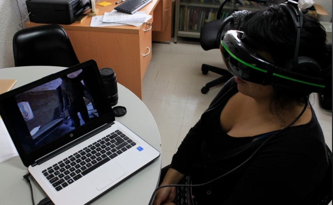 El programa de tratamiento que se aplicó en Ciudad Juárez está basado en evidencia científica y la parte de realidad virtual consiste en una terapia de exposición. (FOTO: Conacyt)