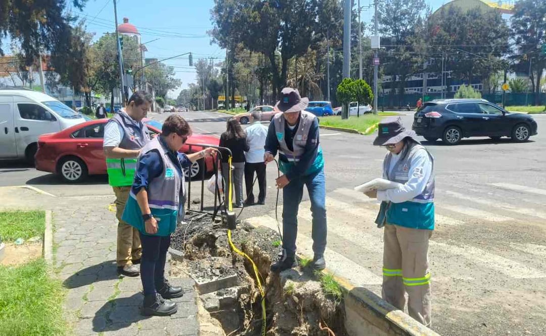 Analizan grieta en GAM para definir acciones de mitigación. Foto: X @SGIRPC_CDMX
