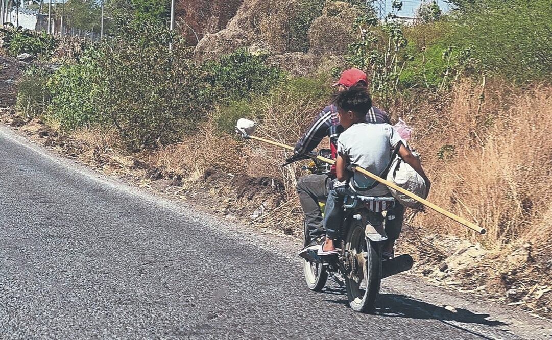 Pobladores señalan que temen por los niños que deben cruzar caminos que pudieran estar sembrados con explosivos para llegar a las huertas o ir a la escuela. (25/02/2025) Foto: Especial