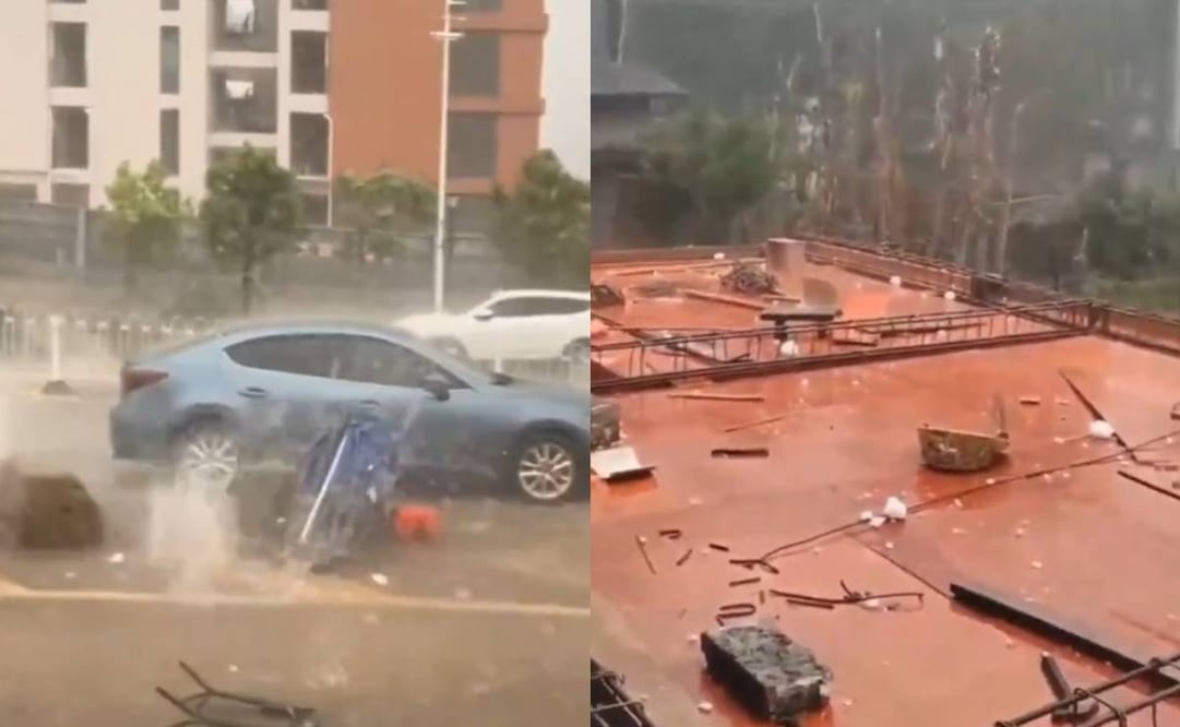 Granizo provoco afectaciones en edificios, cultivos y la muerte de algunos animales. Foto: Captura redes sociales