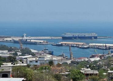 Llega a Oaxaca buque carguero Glovis con 600 vehículos coreanos; serán transportados en tren rumbo a EU