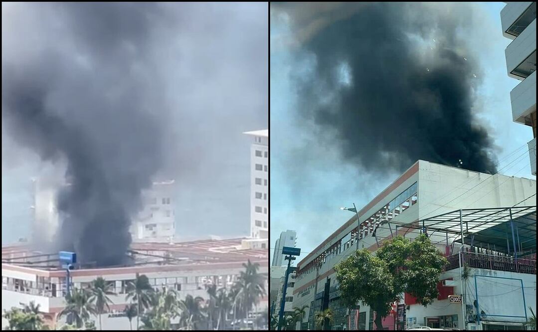 Incendio en Centro de Convenciones Copacabana en Acapulco. Foto: Redes sociales