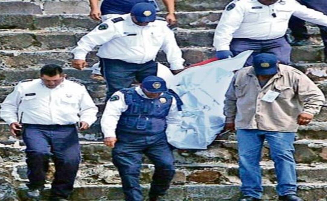 A German tourist died Thursday as he fell from the Sun Pyramid - Guillermo Perea / EL UNIVERSAL