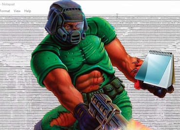 Consiguen ejecutar Doom en el Bloc de notas de Windows