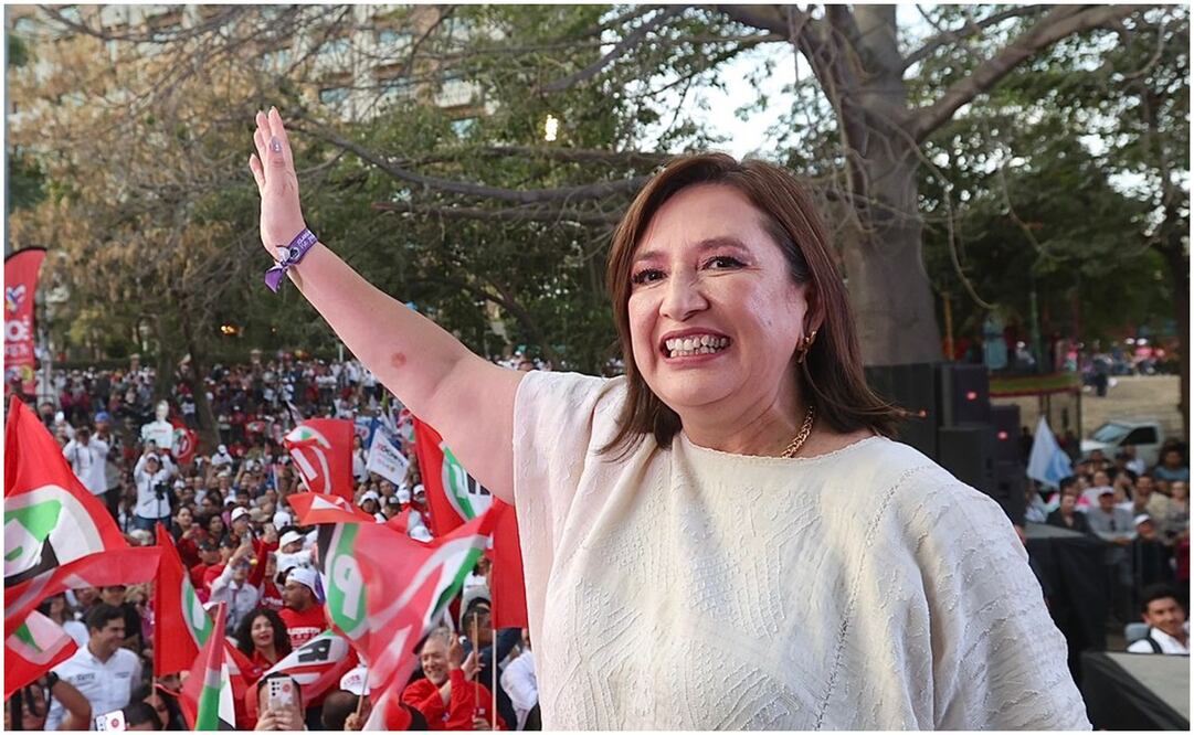 La Candidata Xóchitl Gálvez en evento masivo en parque la providencia de Culiacán, Sinaloa. Foto: Berenice Fregoso/EL UNIVERSAL
