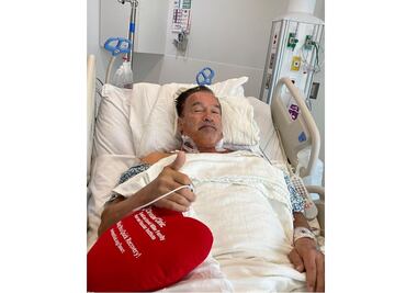 Cirugía de corazón no impide que Arnold Schwarzenegger salga a pasear