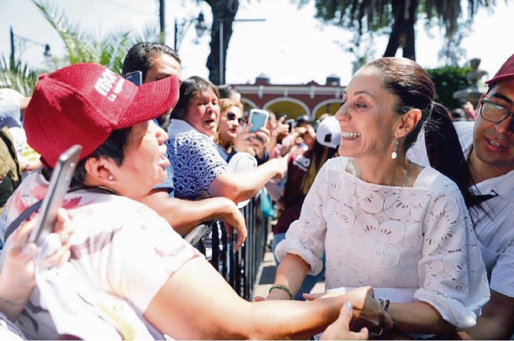 La abanderada de Juntos Haremos Historia, Claudia Sheinbaum, y el candidato presidencial, Andrés Manuel López Obrador, visitaron las delegaciones Tlalpan, Magdalena Contreras, Cuajimalpa y Álvaro Obregón. Foto: CORTESÍA 