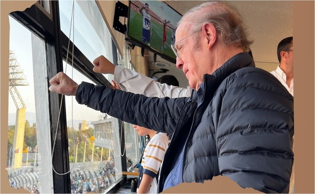 FOTO: @joserra_espn - José Ramón Fernández presume su visita a la cancha de Pumas