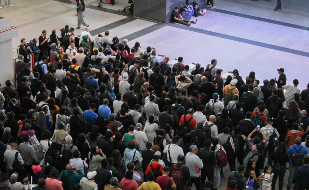 Afectación por lluvias en el Tren Suburbano. Foto: Obturador