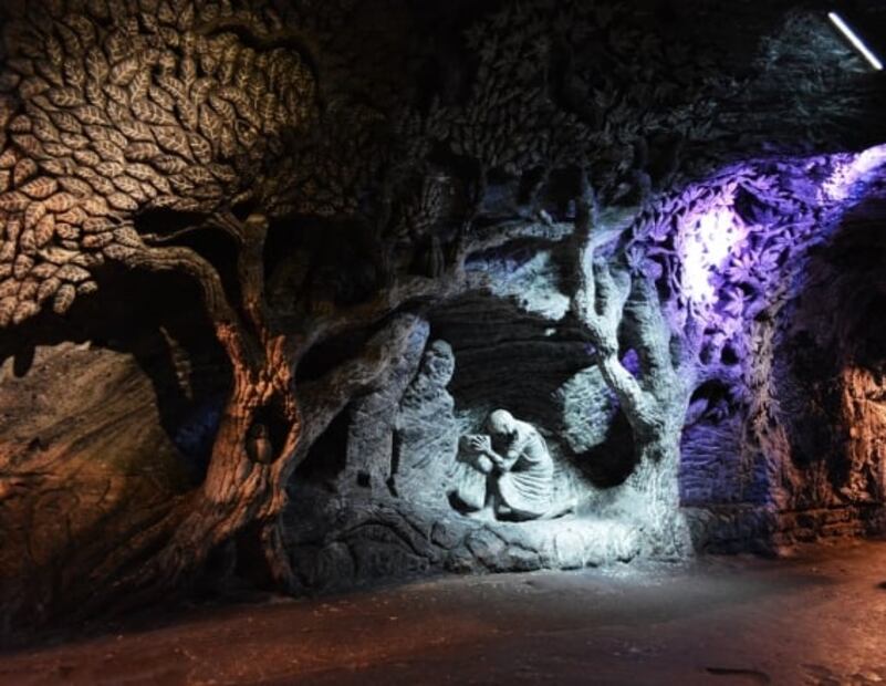 Este es el único templo subterráneo del mundo, y es de sal