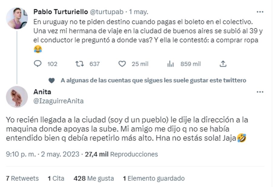 Posteo de Twitter. Fuente: Twitter