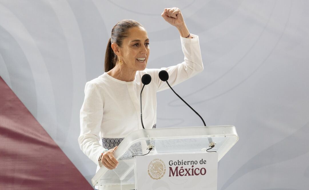 La presidenta Claudia Sheinbaum Pardo encabeza la Inauguración de la Planta de Tratamiento de Aguas Residuales de Tlaxcala, en el Día Mundial del Agua, este 22 de marzo de 2025. Foto: Hugo Salvador / EL UNIVERSAL