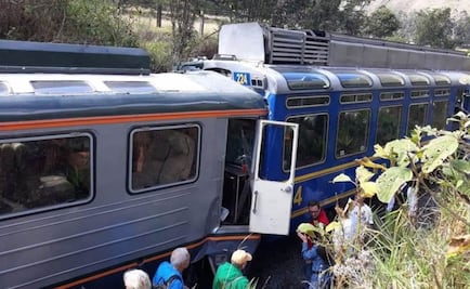 Chocan trenes con turistas a Machu Picchu, en Perú