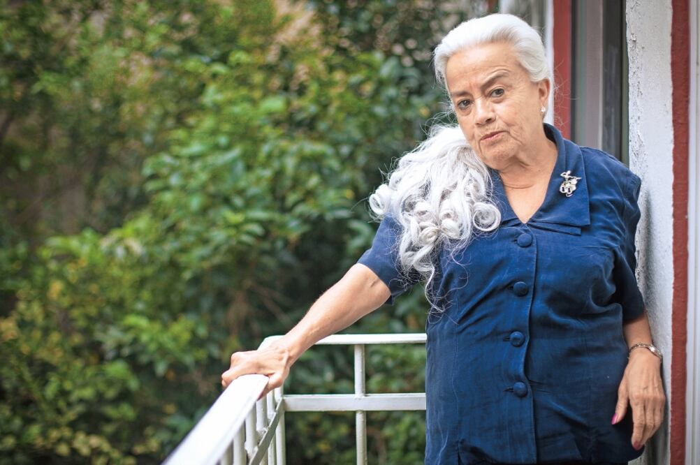 La actriz interpreta en la película "Los inquilinos" a una mujer que padece Alzheimer (GERMÁN ESPINOSA. EL UNIVERSAL)