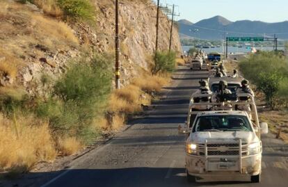 Sedena envía 600 militares de refuerzo para combatir la violencia en la región de Guaymas-Empalme