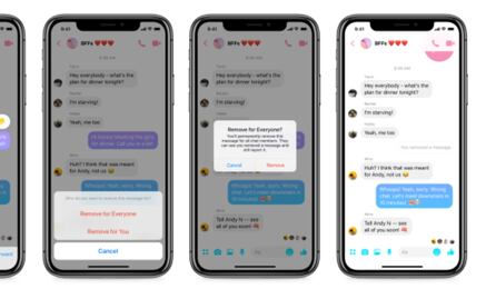 Facebook activa “Eliminar para todos”