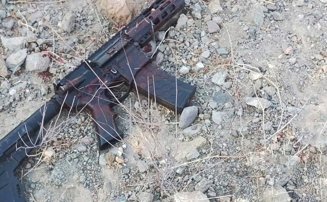 Civiles armados que se desplazaban en la carretera Loreto-San Javier agredieron a balazos a elementos de seguridad en Loreto, Baja California Sur (05/05/2025). Foto: Especial