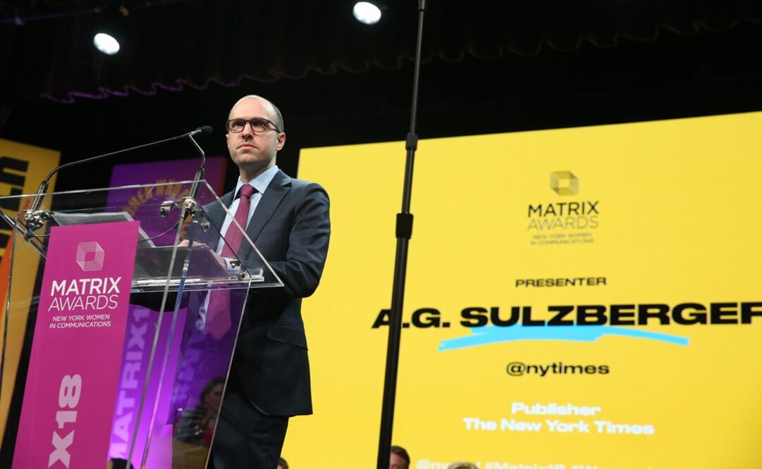 Sulzberger, de 37 años, es el último de una larga lista de Sulzbergers que lidera el diario estadounidense (Foto: AFP)