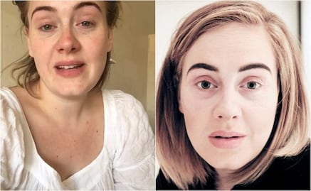 Así se ve Adele sin maquillaje