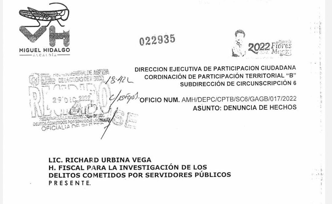 Gustavo Adrián Galaviz, subdirector de la Subscrip-ción 6 de Mi-guel Hidalgo, declaró ante autoridades que fue agre-dido junto a otros trabaja-dores física y verbalmente. 