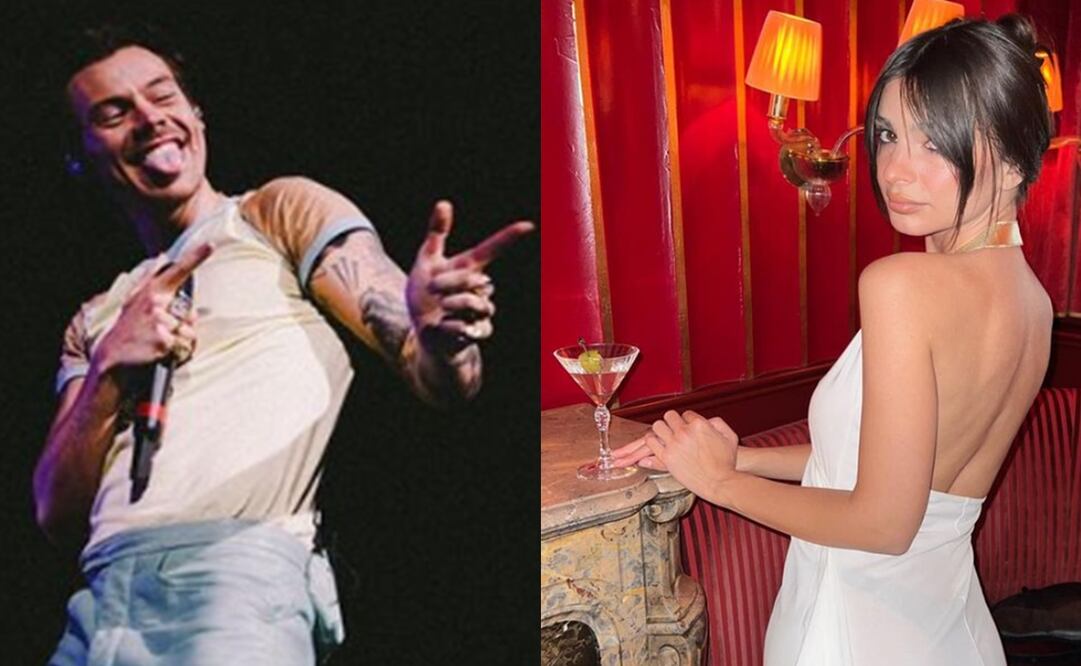 Harry Styles y Emily Ratajkowski. Fotos: Vía Instagram.