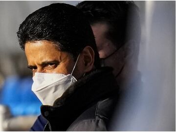 Presidente del PSG rompe banderín del asistente tras la derrota ante Real Madrid