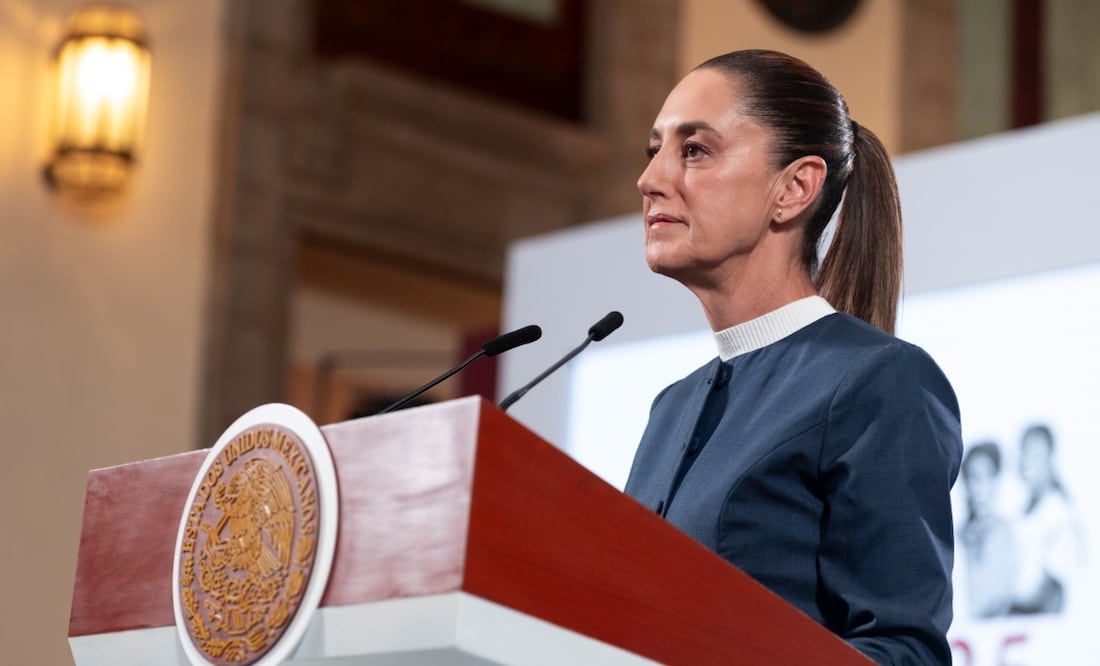Claudia Sheinbaum Pardo en su conferencia matutina del 3 de octubre de 2025. Foto: Presidencia