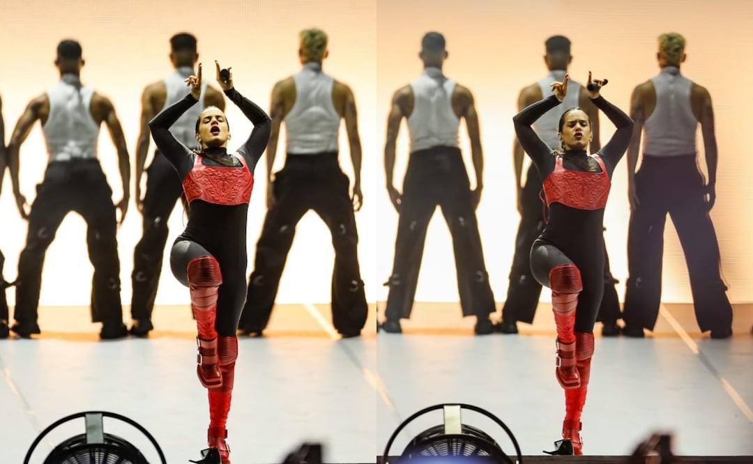 Rosalía en su concierto gratuito de la Ciudad de México. Foto: Hugo Salvador/ El Universal