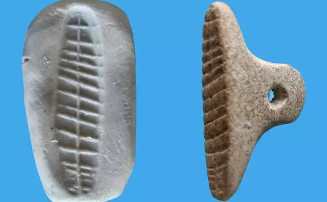 Sello de Tel Tsaf y una impresión moderna. Foto: VLADIMIR NICHEN vía Europa Press