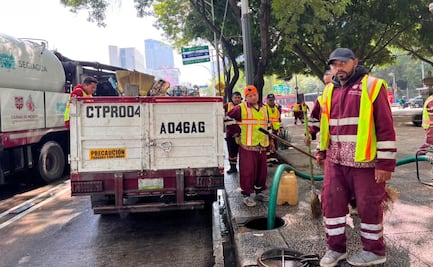 Paseo de la Reforma amanece con basura y daños tras festejos por triunfo de la Selección Mexicana; cuadrillas realizan labores de limpieza