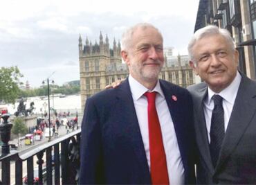 AMLO difunde en Londres escenario 2018