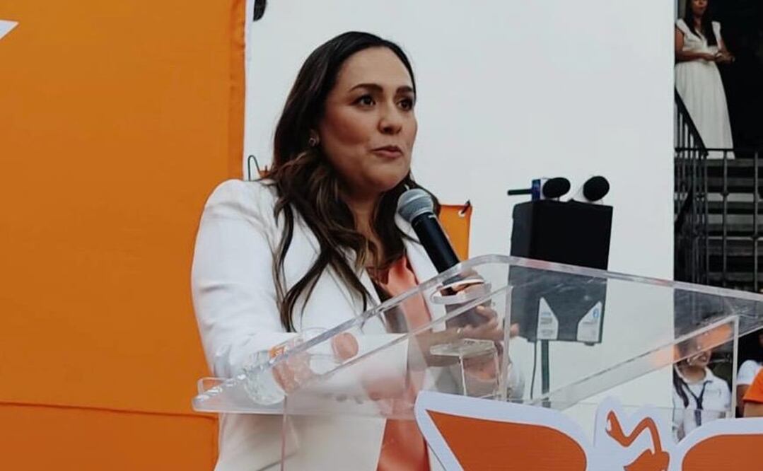 Jessica Ortega de la Cruz se registró como candidata al gobierno de Morelos. Foto: Especial