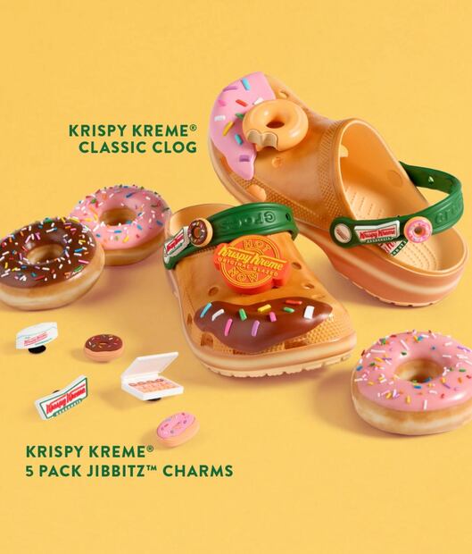 Colaboración Crocs Krispy Kreme. Foto: Redes Sociales