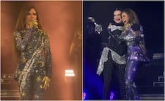 Gloria Trevi recibe a María Raquenel arriba del escenario; "mi amiga", la llama