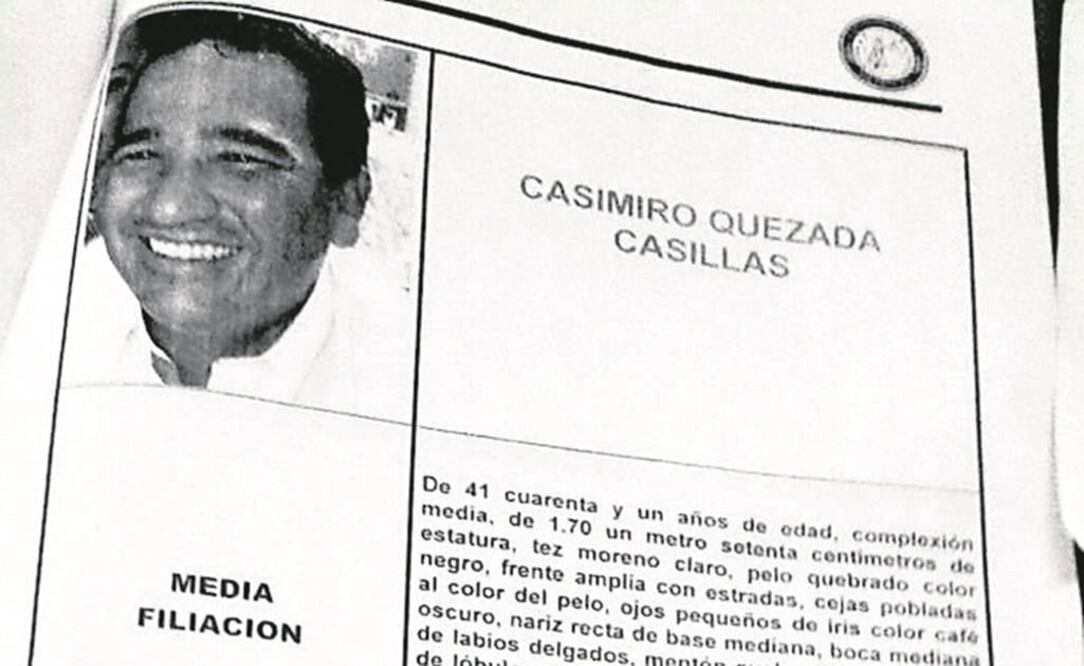 Según la Fiscalía Especializada de Personas Desaparecidas, se le vio por última vez en un restaurante en la vía Cuatro Caminos-Lombardía