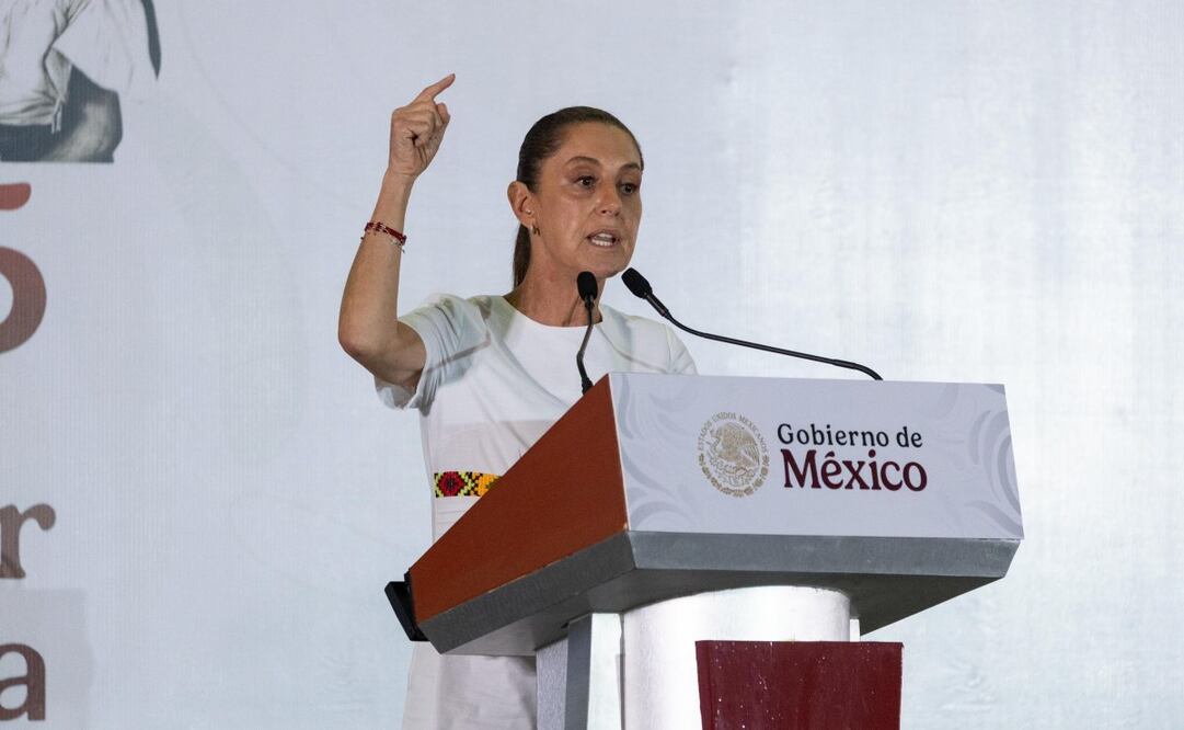 La presidenta Claudia Sheinbaum Pardo encabezó el evento Proyectos Prioritarios en La Paz, Baja California Sur. Foto: Hugo Salvador/ EL UNIVERSAL