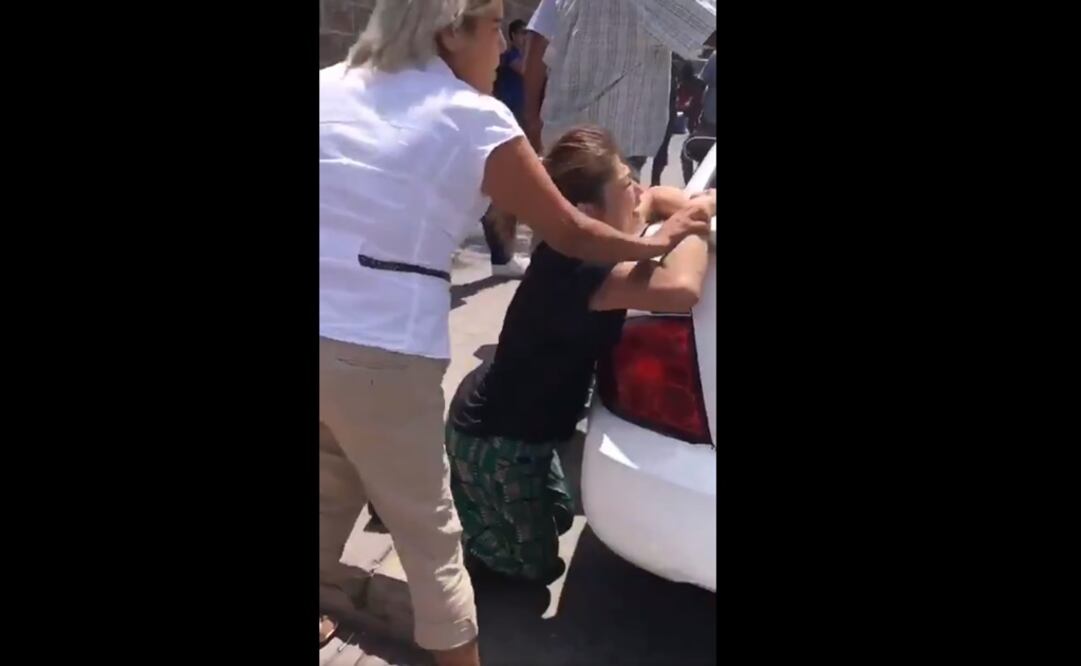 Madre del bebé luego de ser raptado. (Foto tomada de twitter: @polomarquez)