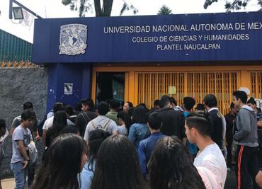 Remiten a alumnos del CCH Naucalpan al penal de Barrientos; detonaron armas de fuego y petardos dentro del plantel