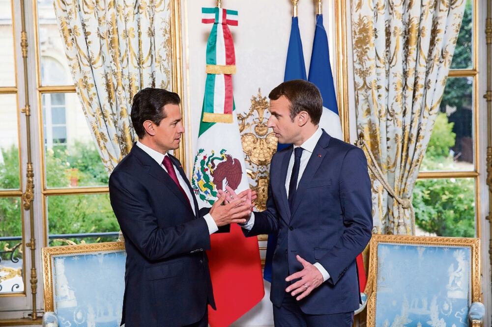 Peña y Macron, calorcito en París