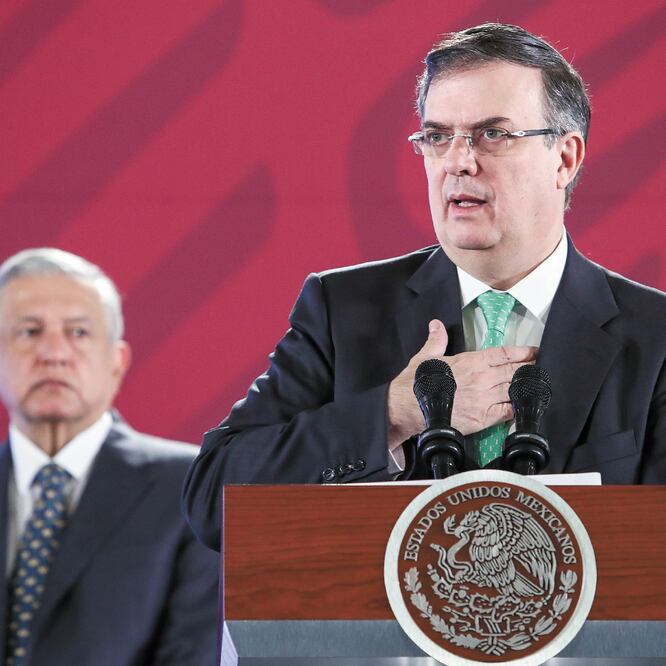 Marcelo Ebrard detalló que en la reunión que sostuvo con la delegación estadounidense puso sobre la mesa que si bien la prioridad para el gobierno de Donald Trump es la migración, para México lo es el tráfico de armas. DIEGO SIMÓN. EL UNIVERSAL