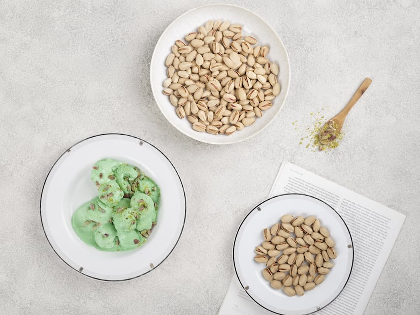Conserva tu helado de pistache en el refrigerador durante varios días. Foto: Unsplash