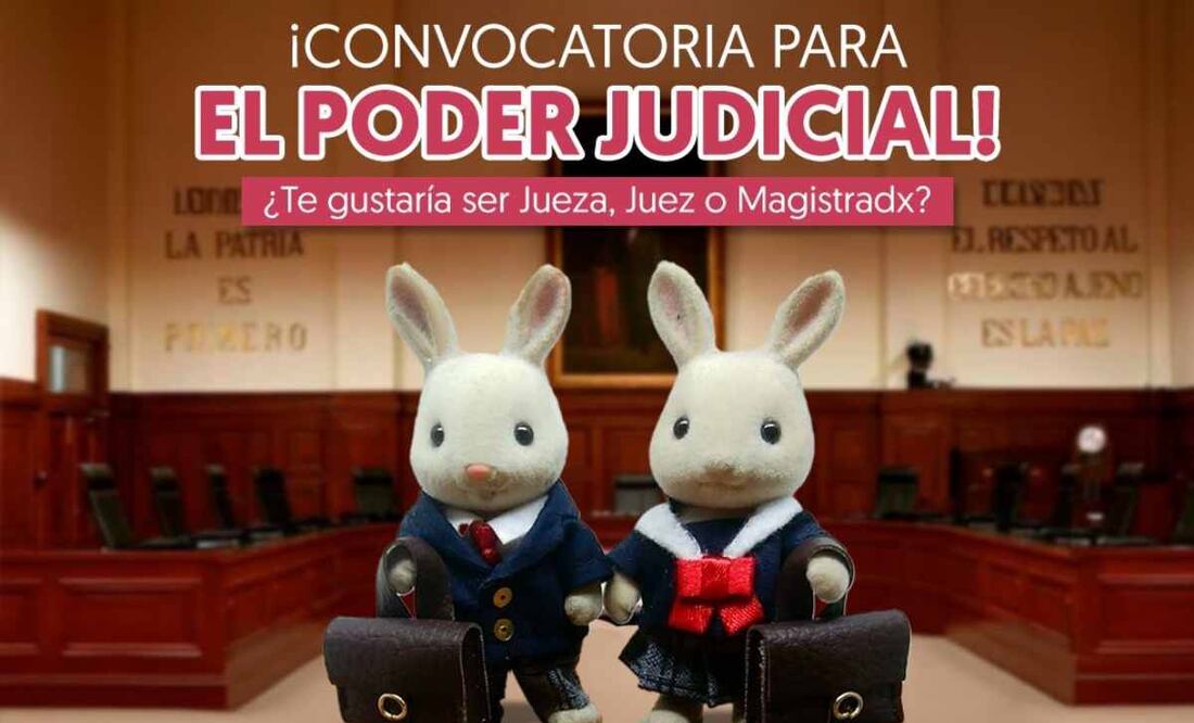 Convocatoria para el Poder Judicial. Foto: X @imjuvemx